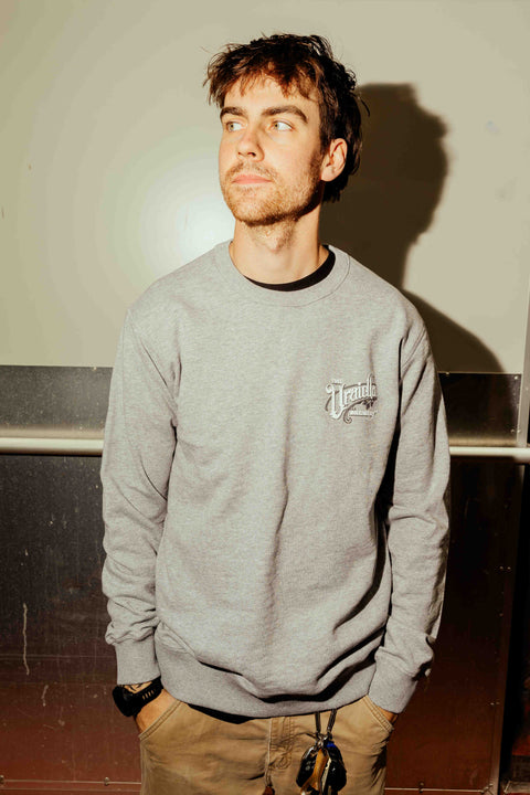 GREY CREW NECK Extra Large